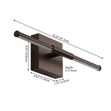 Makena Modern Minimalist Dimmable Integrated LED Metal Wall Sconce